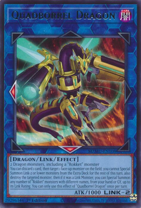 Quadborrel Dragon [MZMU-EN108] Rare | Exor Games Bridgewater