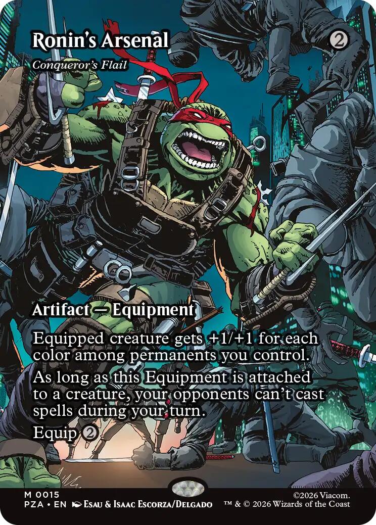 Ronin's Arsenal - Conqueror's Flail (Borderless) [Teenage Mutant Ninja Turtles Eternal-Legal] | Exor Games Bridgewater