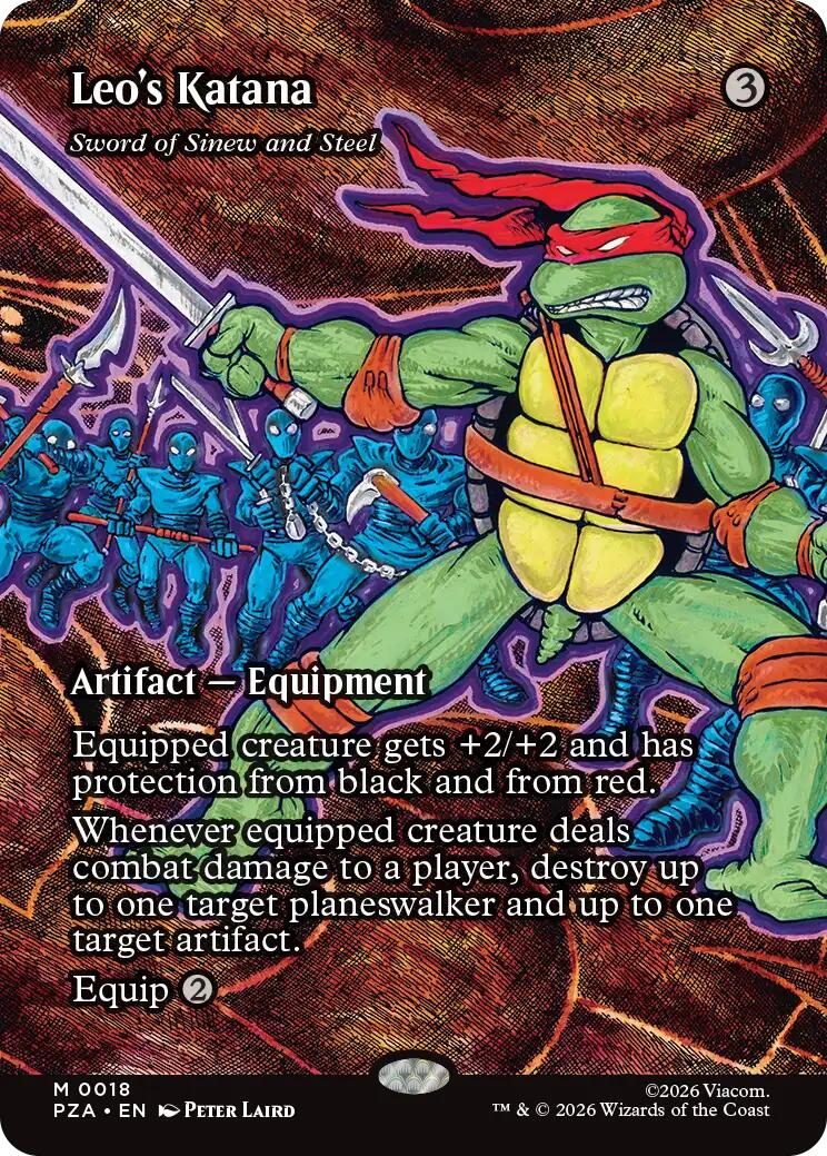 Leo's Katana - Sword of Sinew and Steel (Borderless) [Teenage Mutant Ninja Turtles Eternal-Legal] | Exor Games Bridgewater