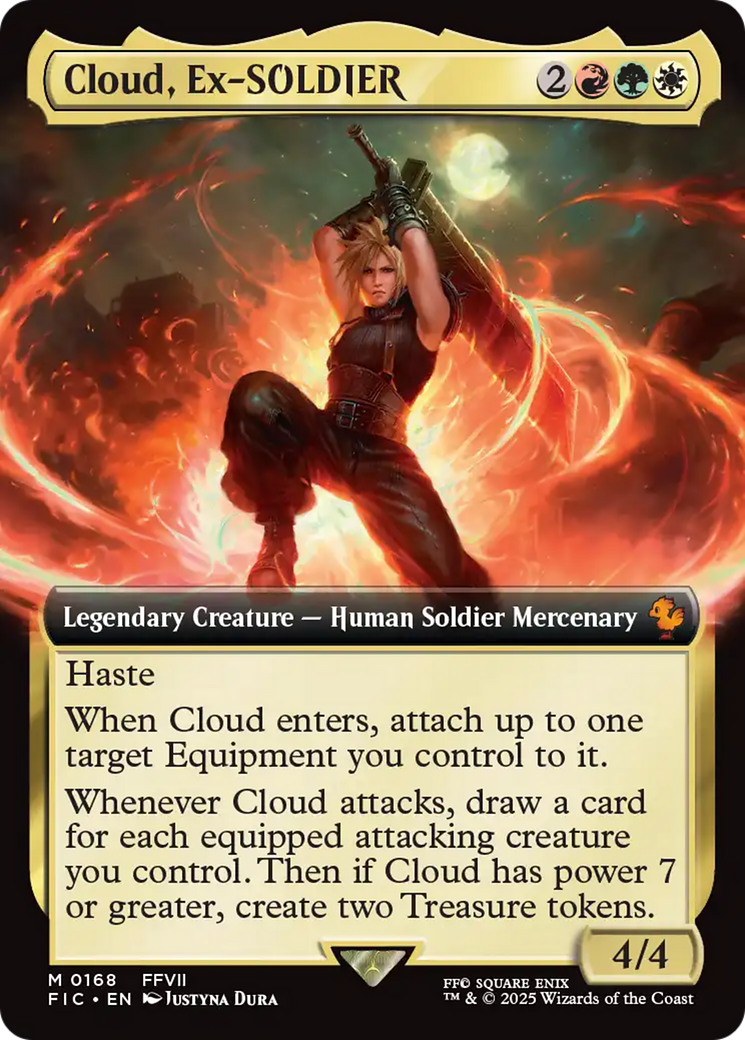 Cloud, Ex-SOLDIER (Extended Art) [FINAL FANTASY Commander] | Exor Games Bridgewater