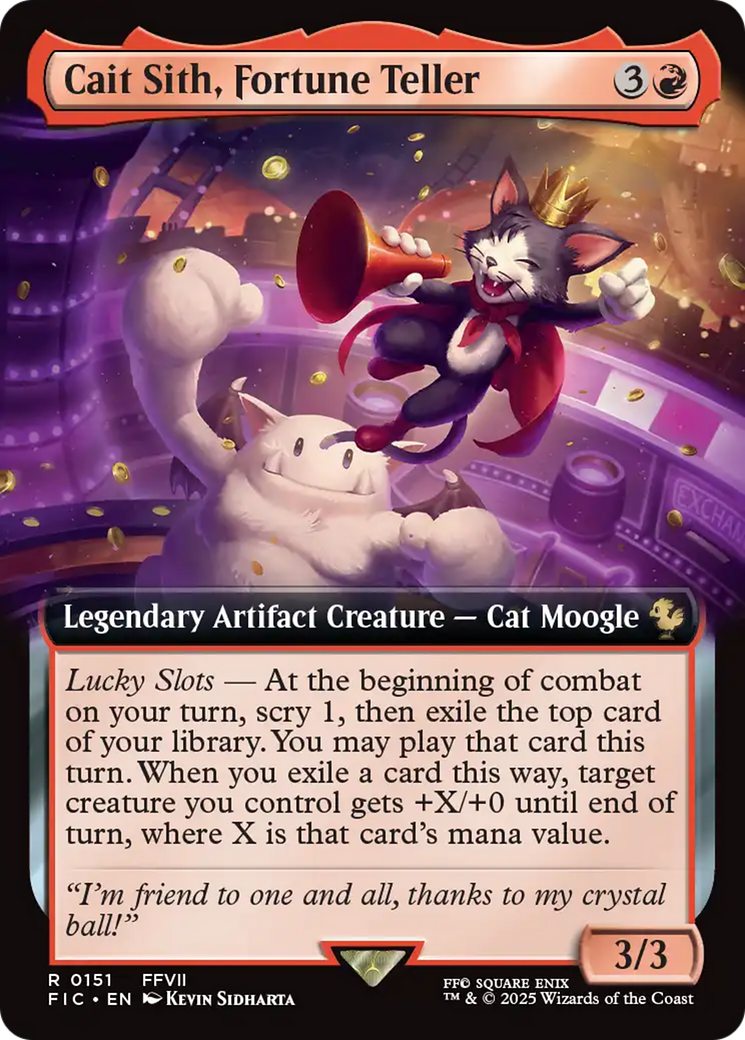 Cait Sith, Fortune Teller (Extended Art) [FINAL FANTASY Commander] | Exor Games Bridgewater