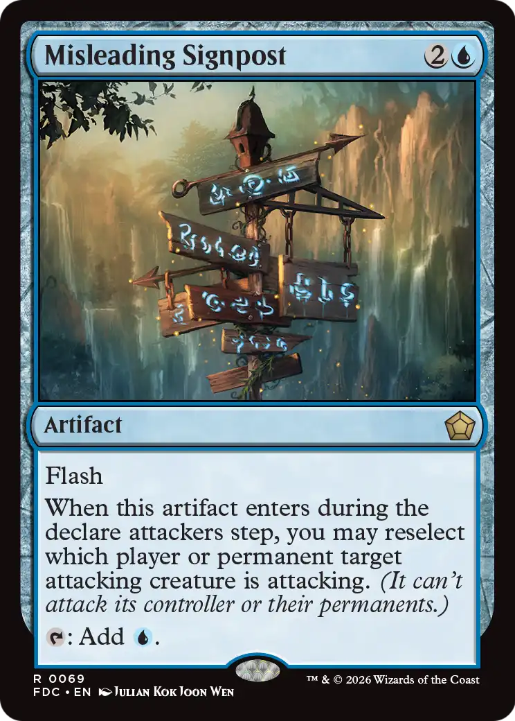 Misleading Signpost [Foundations Commander] | Exor Games Bridgewater