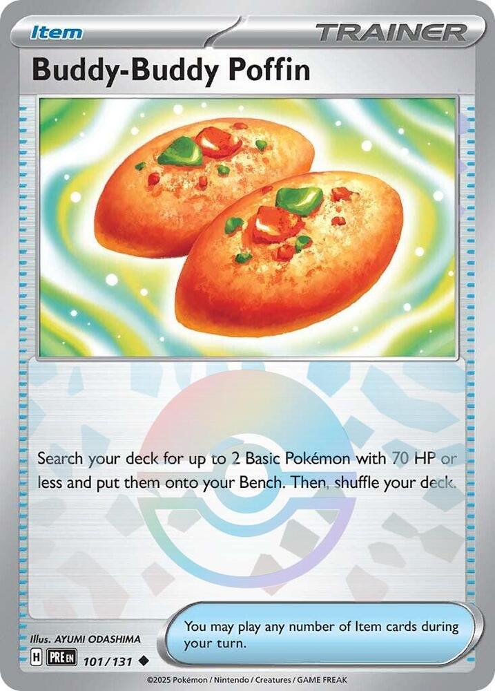 Buddy-Buddy Poffin (101/131) (Poke Ball Pattern) [Scarlet & Violet: Prismatic Evolutions] | Exor Games Bridgewater