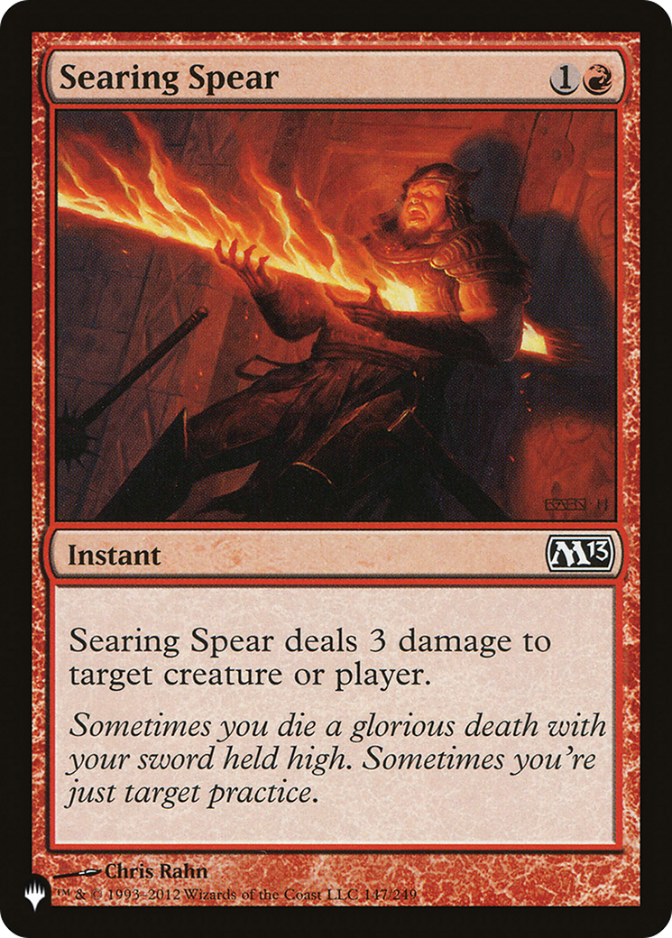 Searing Spear [The List Reprints] | Exor Games Bridgewater