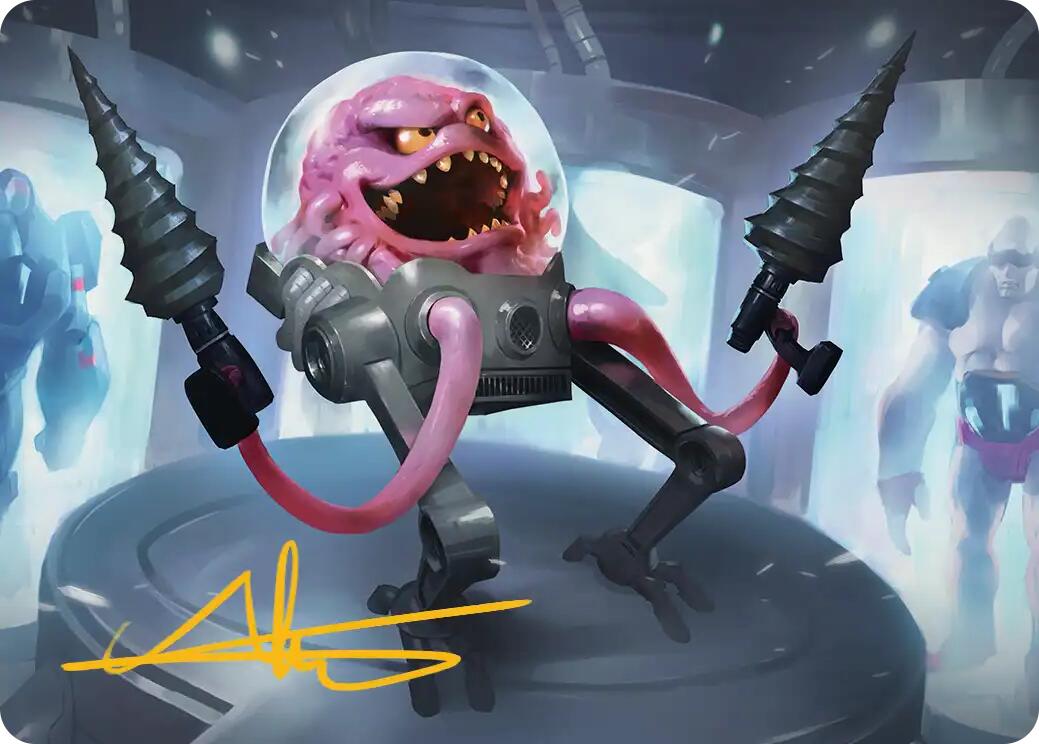 Krang, Master Mind Art Card (4/54) (Gold-Stamped Signature) [Teenage Mutant Ninja Turtles Art Series] | Exor Games Bridgewater
