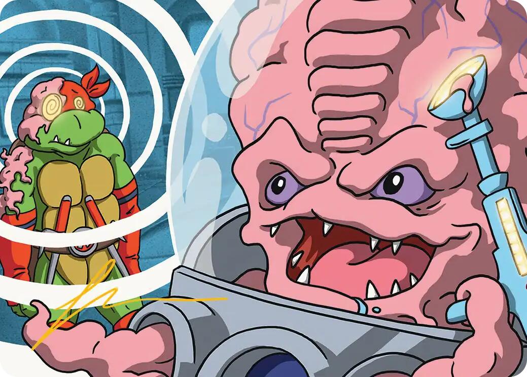 Krang, Master Mind Art Card (25/54) (Gold-Stamped Signature) [Teenage Mutant Ninja Turtles Art Series] | Exor Games Bridgewater
