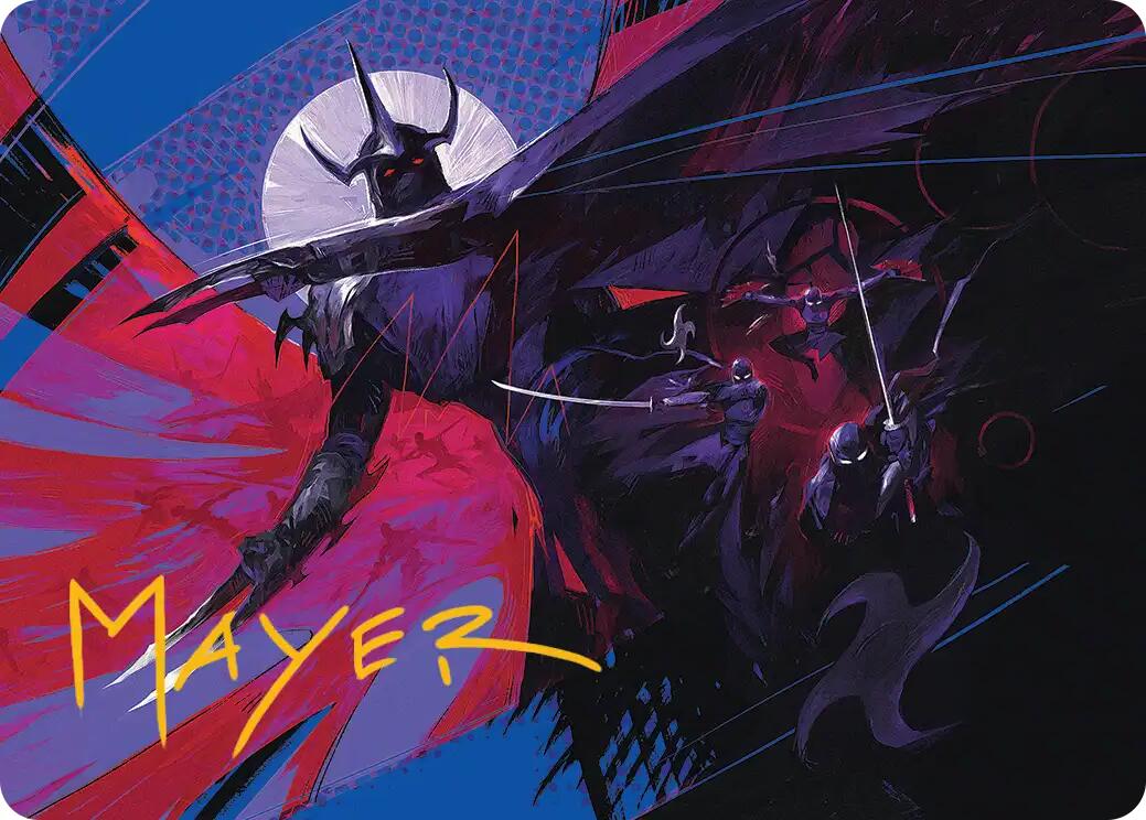 Shredder's Technique Art Card (Gold-Stamped Signature) [Teenage Mutant Ninja Turtles Art Series] | Exor Games Bridgewater