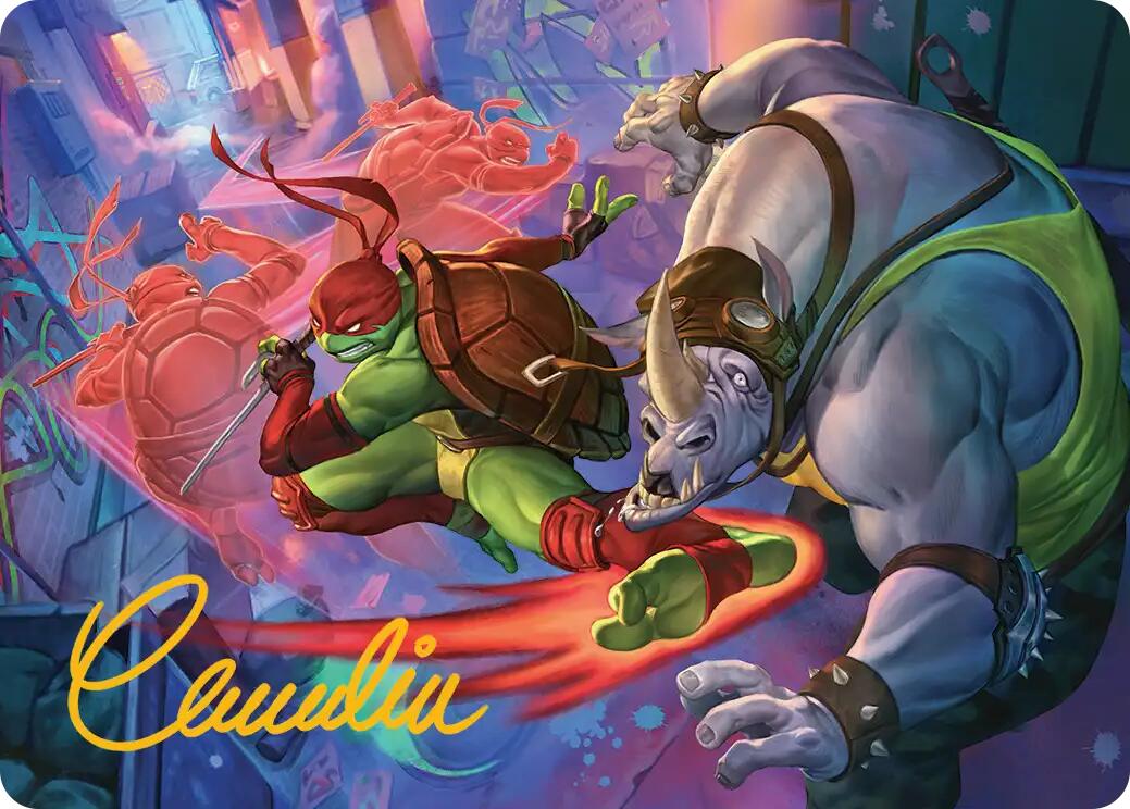 Super Combo Art Card (Gold-Stamped Signature) [Teenage Mutant Ninja Turtles Art Series] | Exor Games Bridgewater