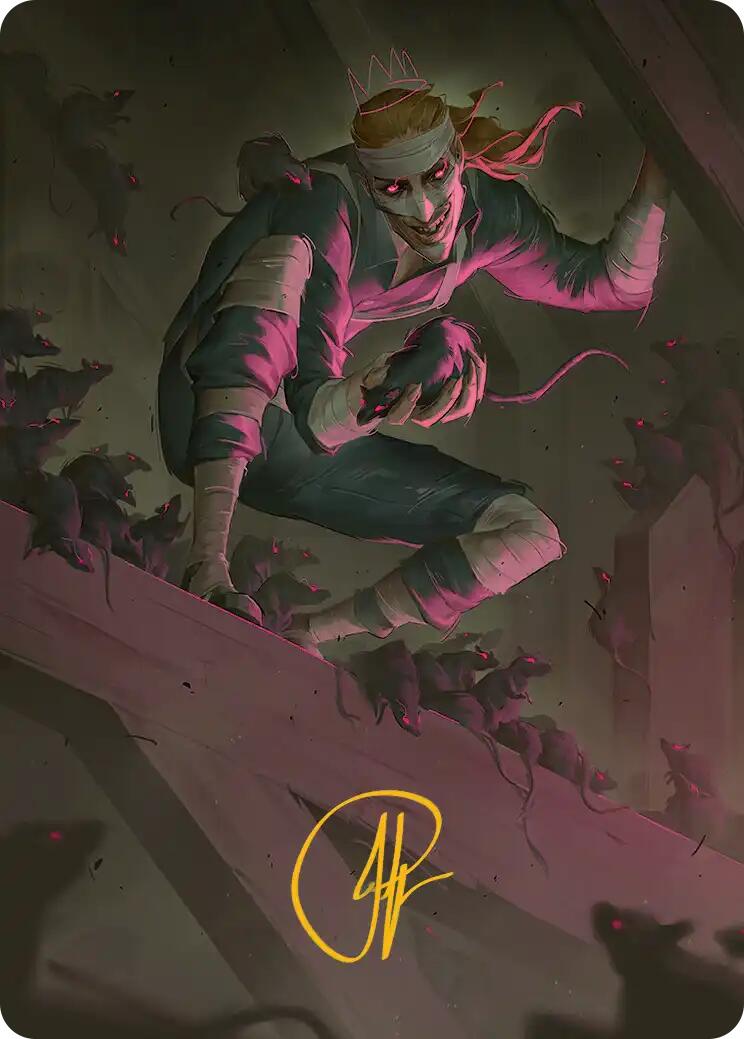 Rat King, the Chaosbringer Art Card (Gold-Stamped Signature) [Teenage Mutant Ninja Turtles Art Series] | Exor Games Bridgewater