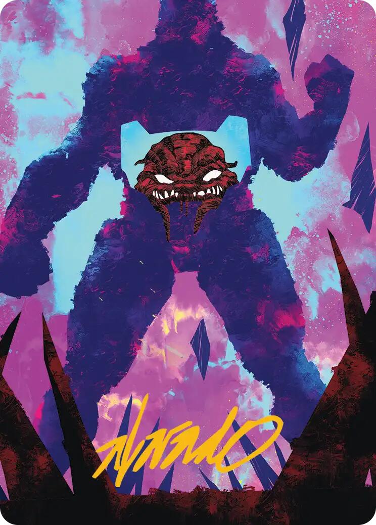 Krang, Utrom Warlord Art Card (Gold-Stamped Signature) [Teenage Mutant Ninja Turtles Art Series] | Exor Games Bridgewater