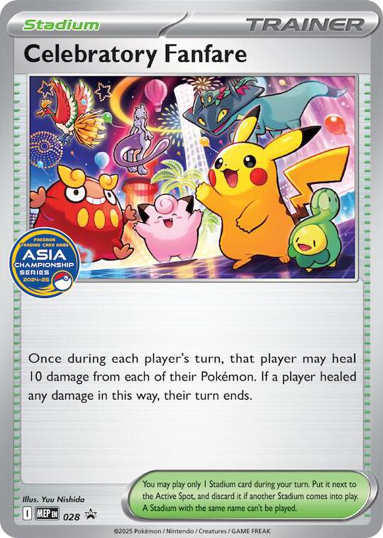 Celebratory Fanfare (028) (Asia Championship Series 24-25) [Mega Evolution Promo] | Exor Games Bridgewater