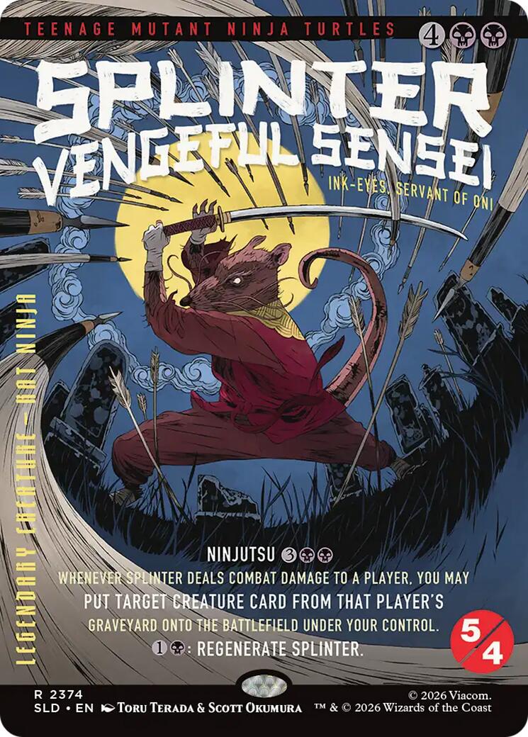 Splinter, Vengeful Sensei - Ink-Eyes, Servant of Oni [Secret Lair Drop Series] | Exor Games Bridgewater