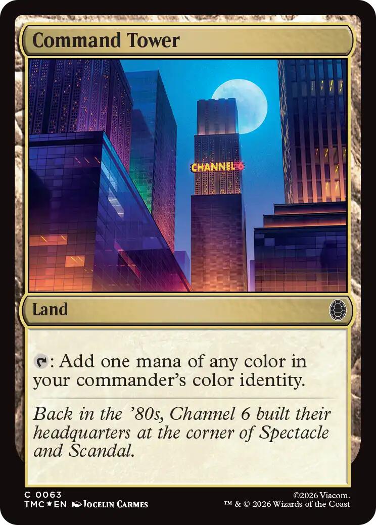 Command Tower (Surge Foil) [Teenage Mutant Ninja Turtles Commander] | Exor Games Bridgewater