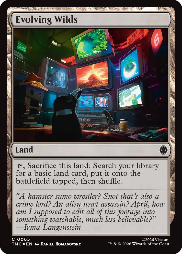 Evolving Wilds (Surge Foil) [Teenage Mutant Ninja Turtles Commander] | Exor Games Bridgewater