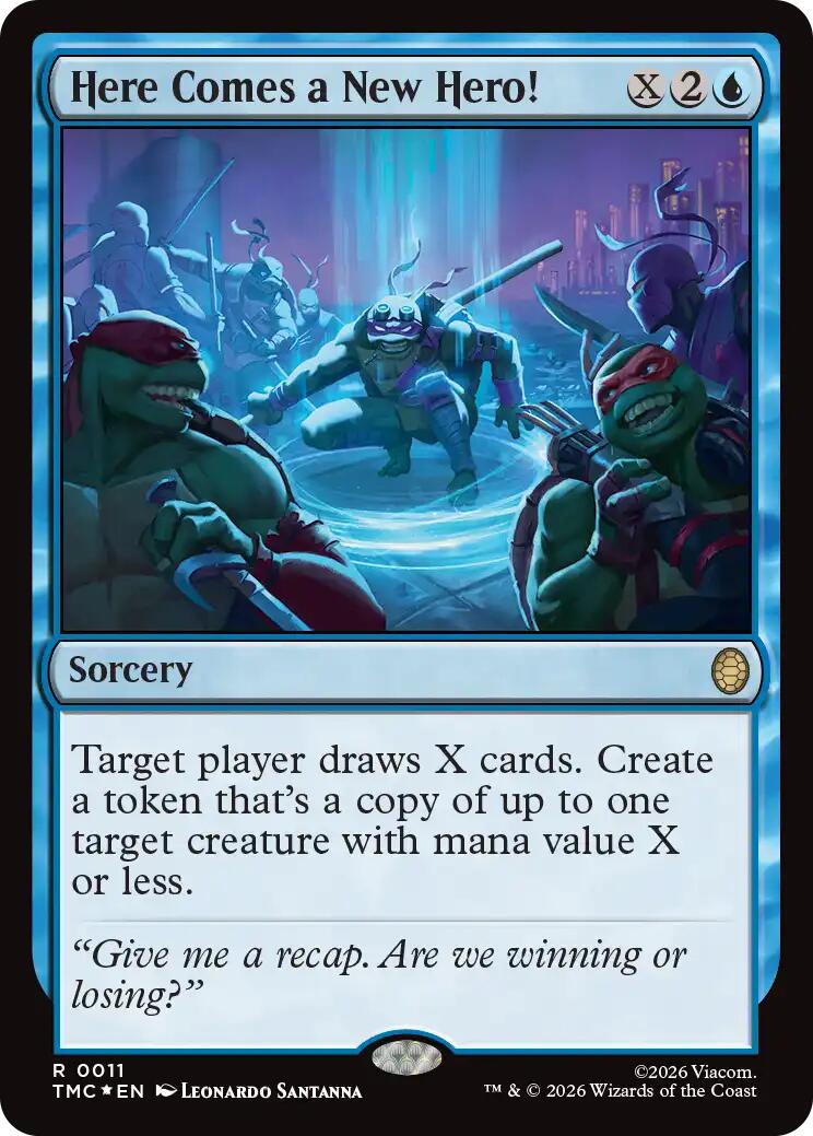 Here Comes a New Hero! (Surge Foil) [Teenage Mutant Ninja Turtles Commander] | Exor Games Bridgewater