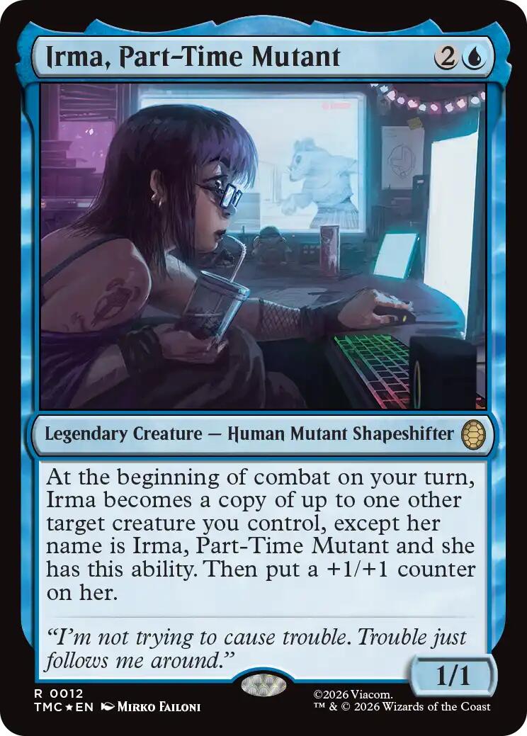 Irma, Part-Time Mutant (Surge Foil) [Teenage Mutant Ninja Turtles Commander] | Exor Games Bridgewater