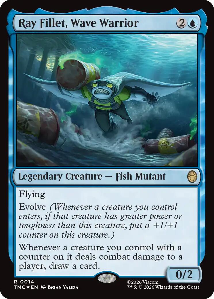 Ray Fillet, Wave Warrior (Surge Foil) [Teenage Mutant Ninja Turtles Commander] | Exor Games Bridgewater