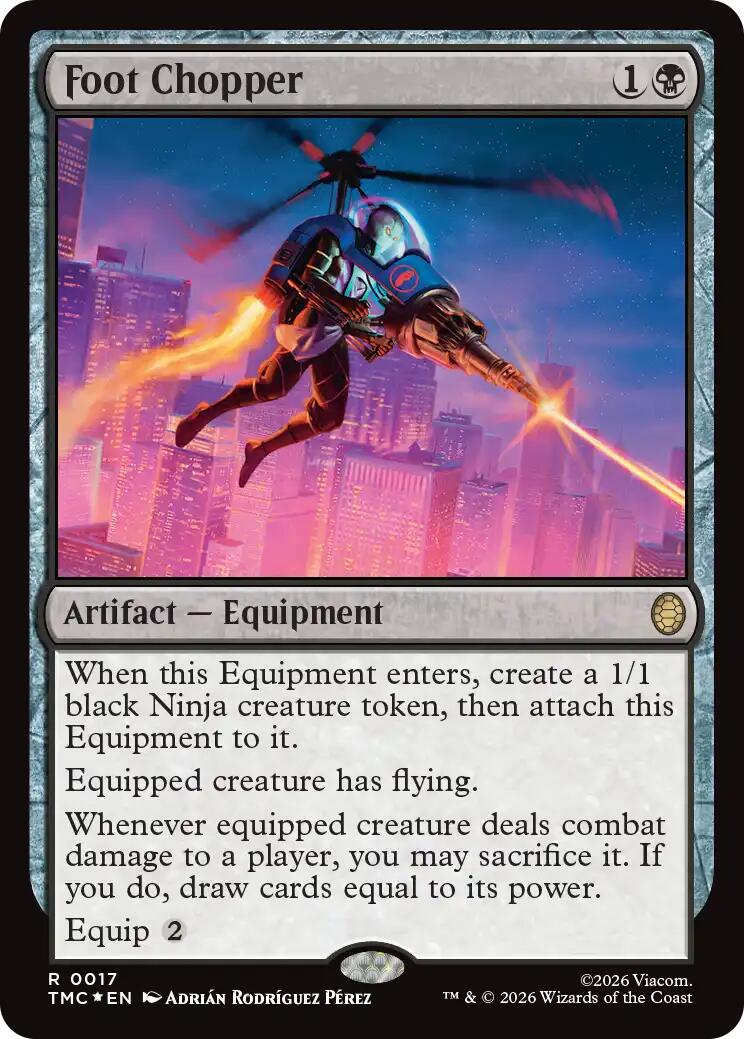 Foot Chopper (Surge Foil) [Teenage Mutant Ninja Turtles Commander] | Exor Games Bridgewater