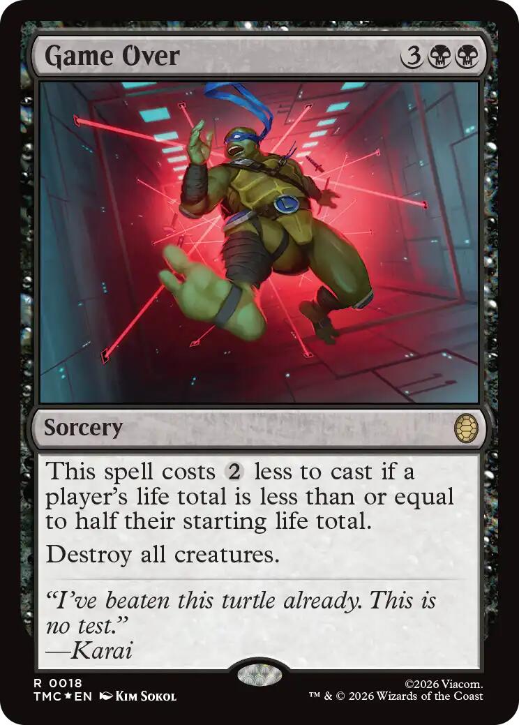 Game Over (Surge Foil) [Teenage Mutant Ninja Turtles Commander] | Exor Games Bridgewater