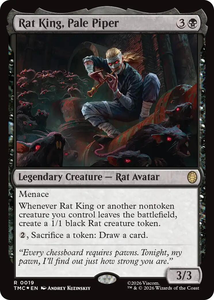 Rat King, Pale Piper (Surge Foil) [Teenage Mutant Ninja Turtles Commander] | Exor Games Bridgewater