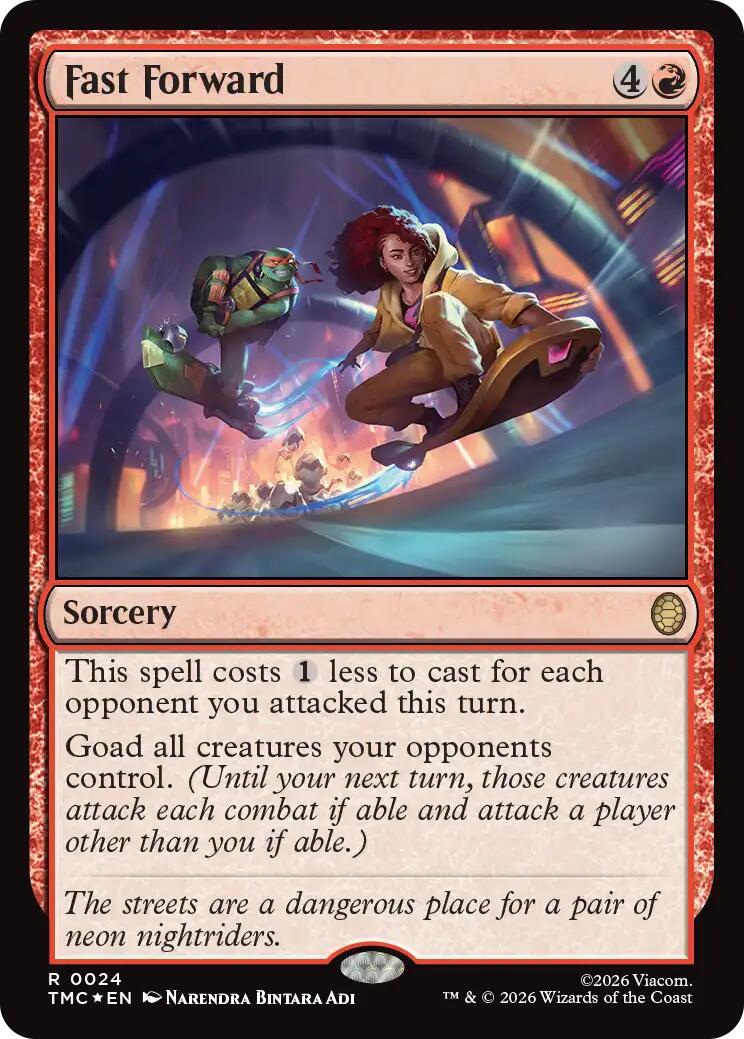 Fast Forward (Surge Foil) [Teenage Mutant Ninja Turtles Commander] | Exor Games Bridgewater
