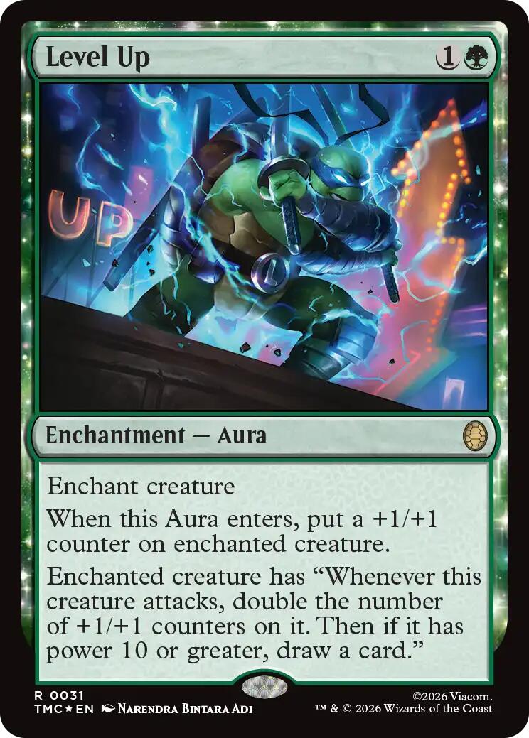 Level Up (Surge Foil) [Teenage Mutant Ninja Turtles Commander] | Exor Games Bridgewater
