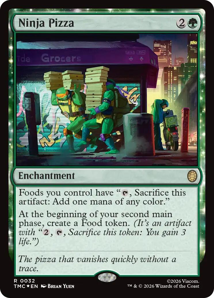 Ninja Pizza (Surge Foil) [Teenage Mutant Ninja Turtles Commander] | Exor Games Bridgewater