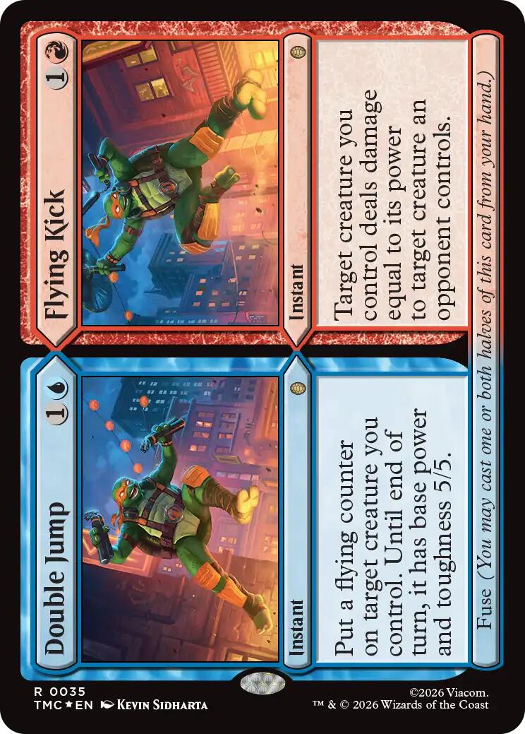 Double Jump // Flying Kick (Surge Foil) [Teenage Mutant Ninja Turtles Commander] | Exor Games Bridgewater