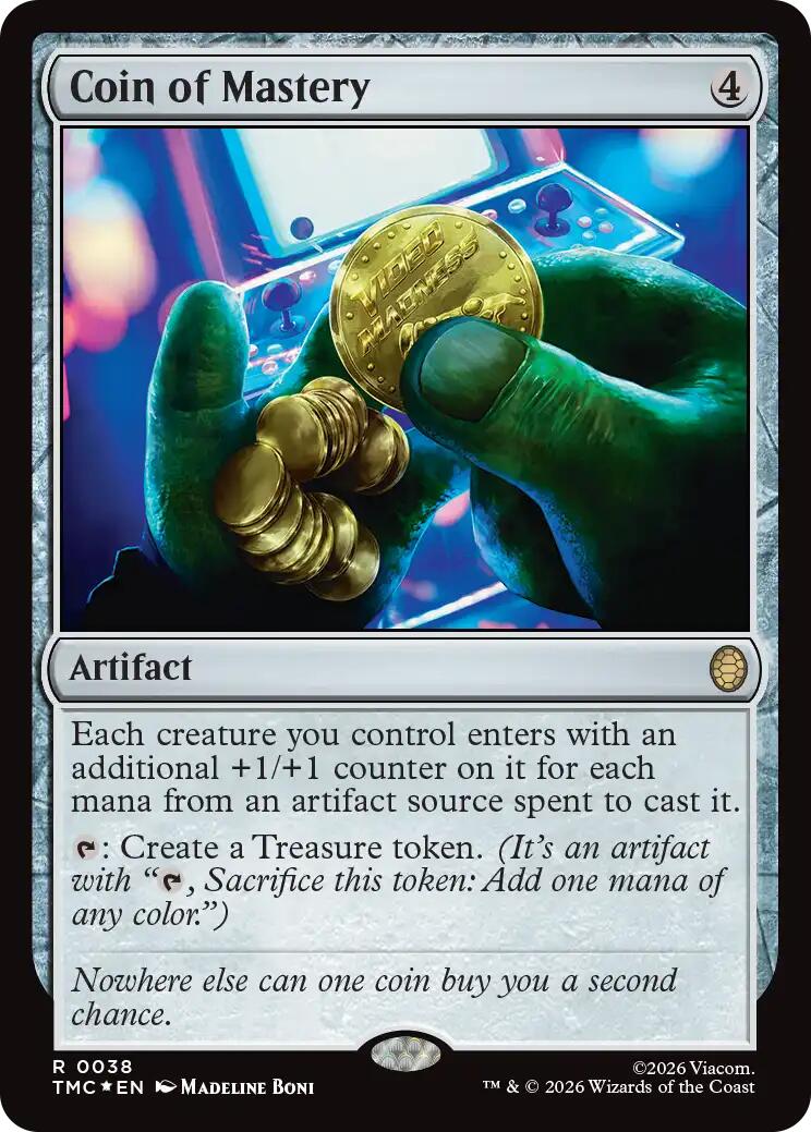 Coin of Mastery (Surge Foil) [Teenage Mutant Ninja Turtles Commander] | Exor Games Bridgewater