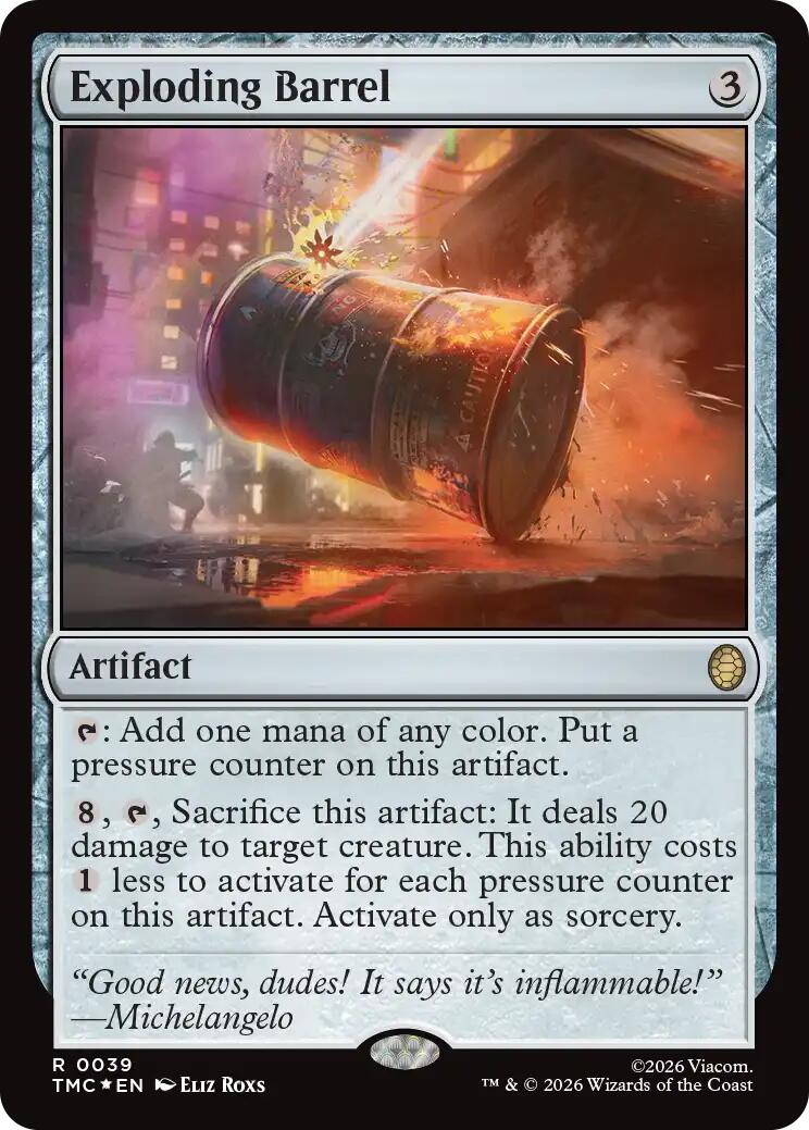 Exploding Barrel (Surge Foil) [Teenage Mutant Ninja Turtles Commander] | Exor Games Bridgewater