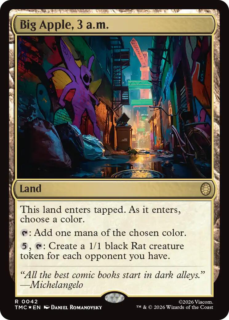 Big Apple, 3 a.m. (Surge Foil) [Teenage Mutant Ninja Turtles Commander] | Exor Games Bridgewater