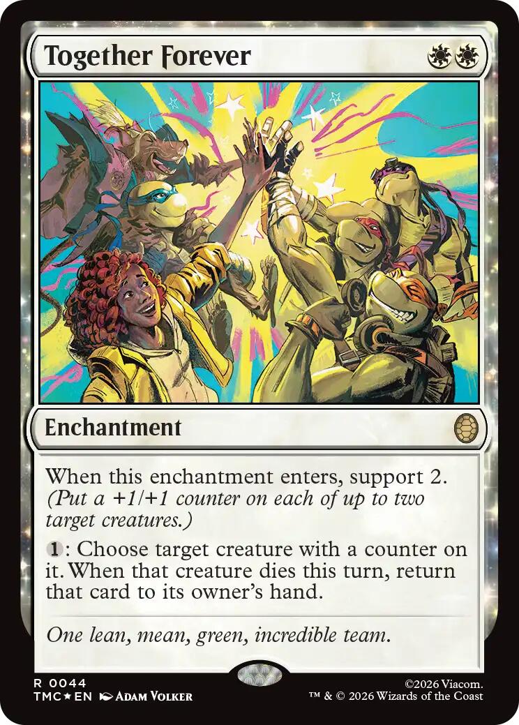 Together Forever (Surge Foil) [Teenage Mutant Ninja Turtles Commander] | Exor Games Bridgewater
