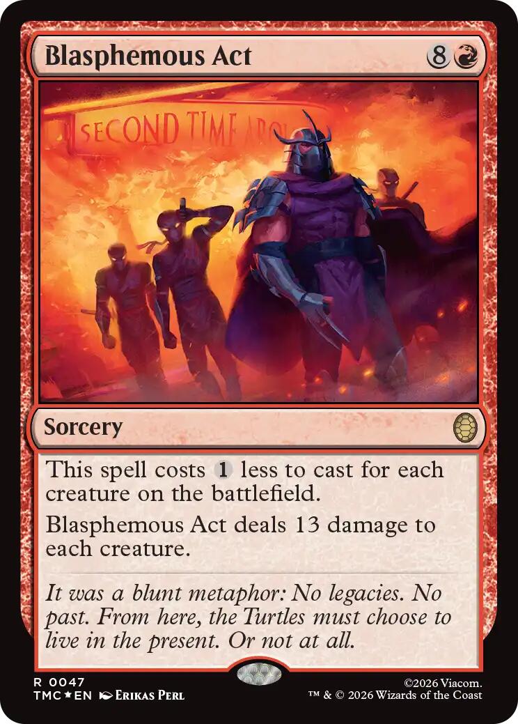 Blasphemous Act (Surge Foil) [Teenage Mutant Ninja Turtles Commander] | Exor Games Bridgewater