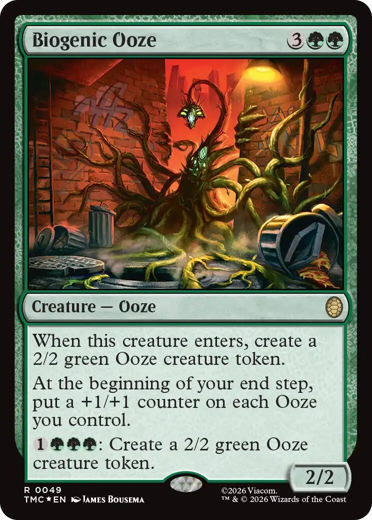 Biogenic Ooze (Surge Foil) [Teenage Mutant Ninja Turtles Commander] | Exor Games Bridgewater