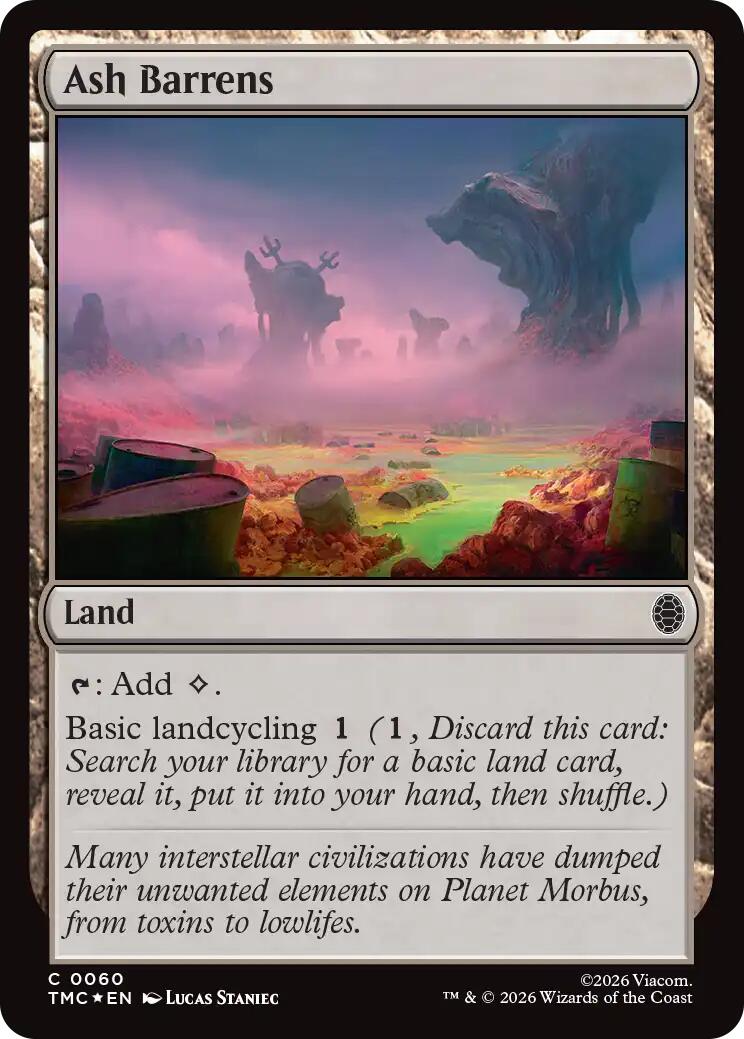 Ash Barrens (Surge Foil) [Teenage Mutant Ninja Turtles Commander] | Exor Games Bridgewater