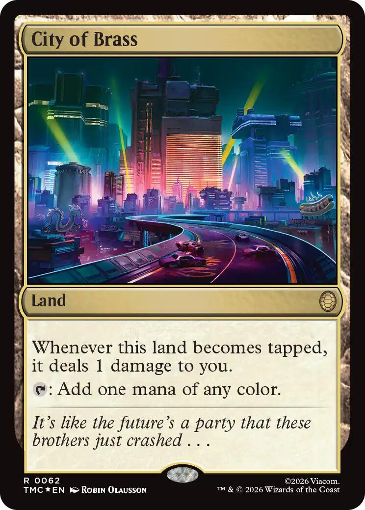 City of Brass (Surge Foil) [Teenage Mutant Ninja Turtles Commander] | Exor Games Bridgewater