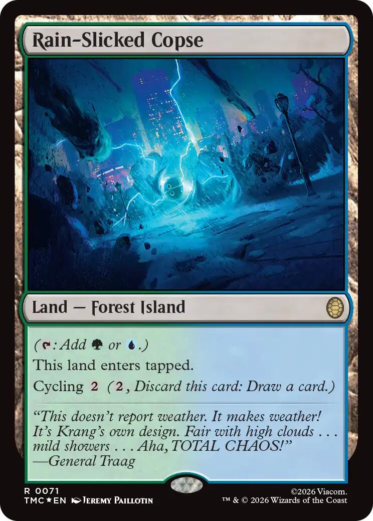 Rain-Slicked Copse (Surge Foil) [Teenage Mutant Ninja Turtles Commander] | Exor Games Bridgewater