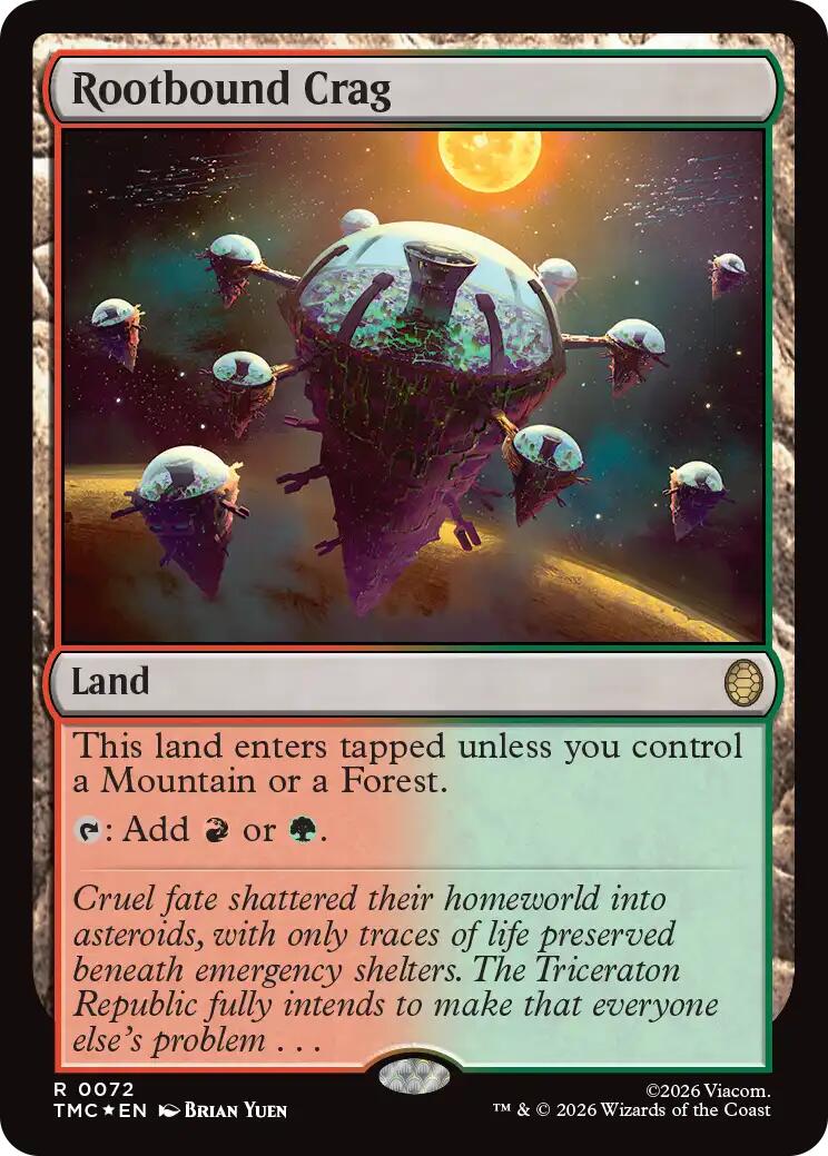 Rootbound Crag (Surge Foil) [Teenage Mutant Ninja Turtles Commander] | Exor Games Bridgewater