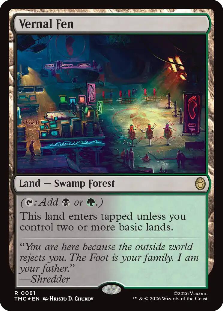 Vernal Fen (Surge Foil) [Teenage Mutant Ninja Turtles Commander] | Exor Games Bridgewater