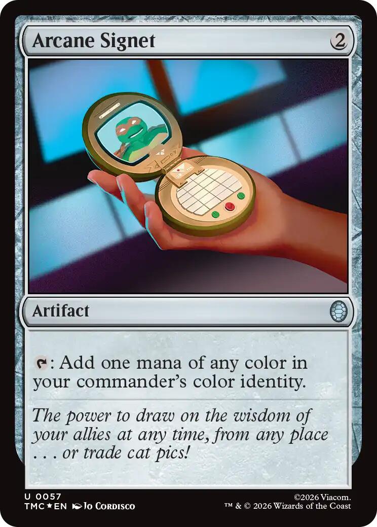 Arcane Signet (Surge Foil) [Teenage Mutant Ninja Turtles Commander] | Exor Games Bridgewater