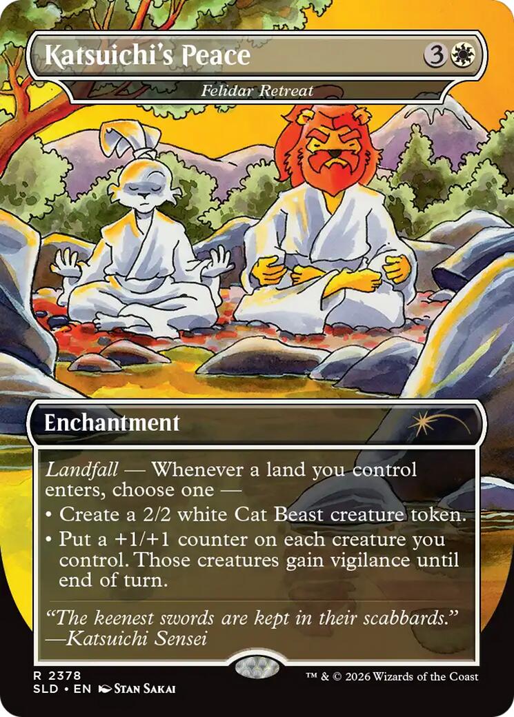 Katsuichi's Peace - Felidar Retreat [Secret Lair Drop Series] | Exor Games Bridgewater