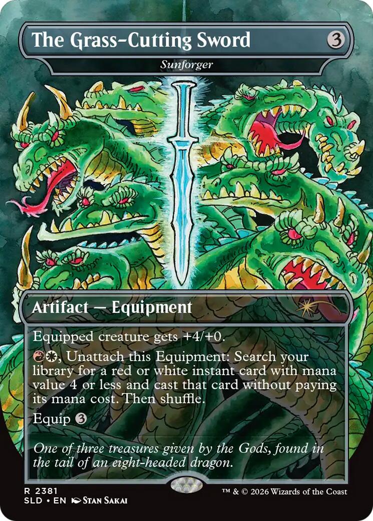 The Grass-Cutting Sword - Sunforger [Secret Lair Drop Series] | Exor Games Bridgewater
