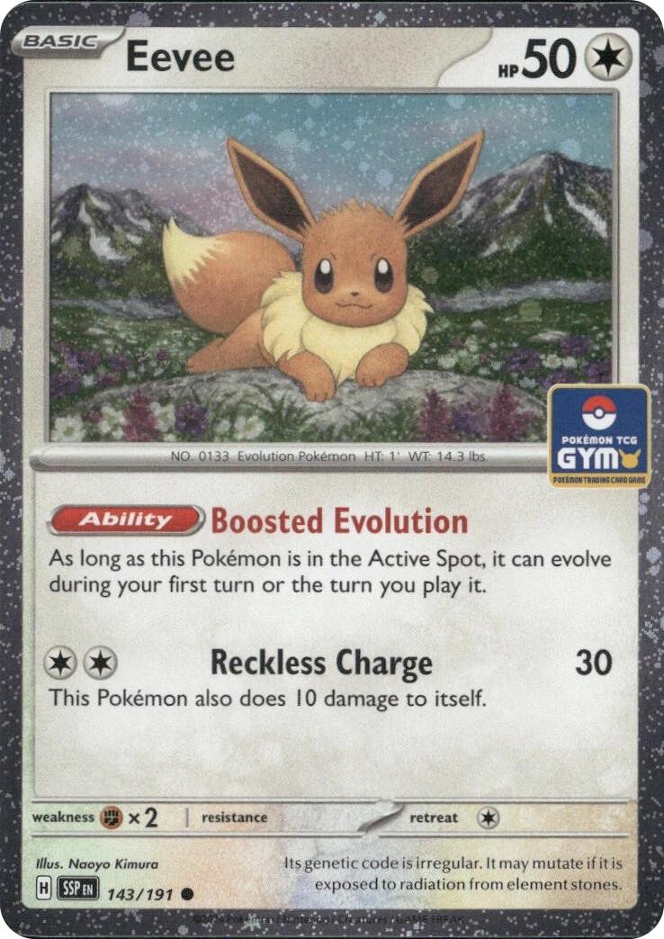 Eevee (143/191) (Southeast Asia Exclusive) [League & Championship Cards] | Exor Games Bridgewater