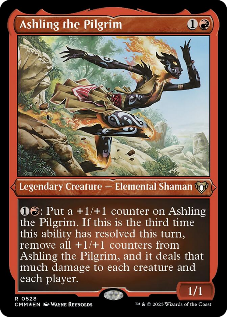 Ashling the Pilgrim (Foil Etched) [Commander Masters] | Exor Games Bridgewater