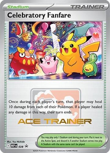 Celebratory Fanfare (028) (Ace Trainer) [Mega Evolution Promo] | Exor Games Bridgewater