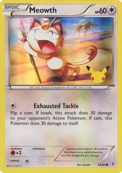 Meowth (053/083) - 53/83 (20th Anniversary) [Miscellaneous Cards] | Exor Games Bridgewater