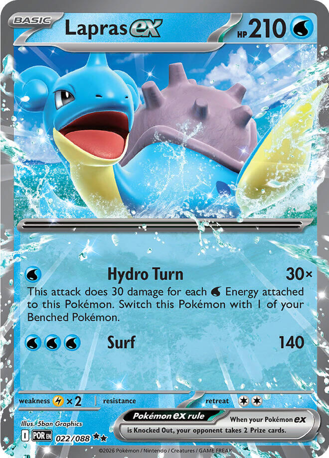 Lapras ex (022/088) [Mega Evolution: Perfect Order] | Exor Games Bridgewater