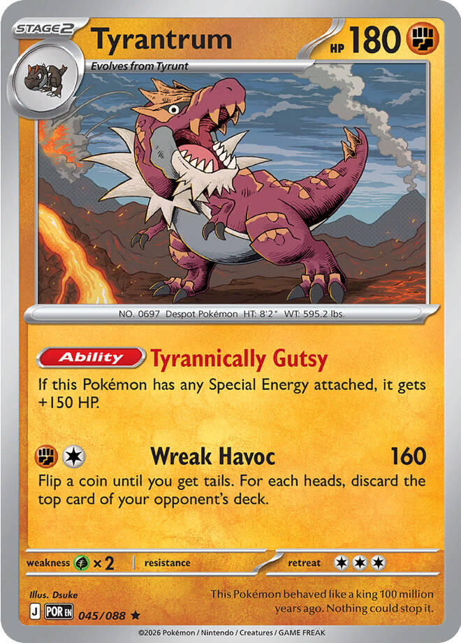 Tyrantrum (045/088) [Mega Evolution: Perfect Order] | Exor Games Bridgewater