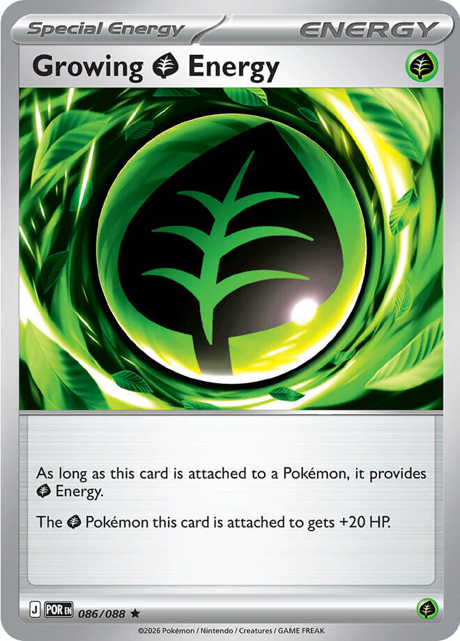 Growing Grass Energy (086/088) (Deck Exclusive) [Mega Evolution: Perfect Order] | Exor Games Bridgewater
