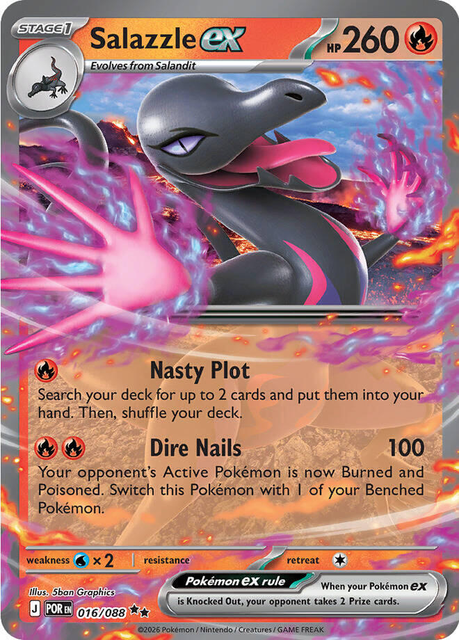 Salazzle ex (016/088) [Mega Evolution: Perfect Order] | Exor Games Bridgewater